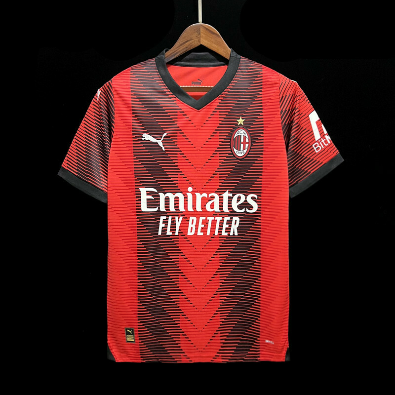 Camisa AC Milan Home 22/23 Torcedor Puma Masculina - Vermelha