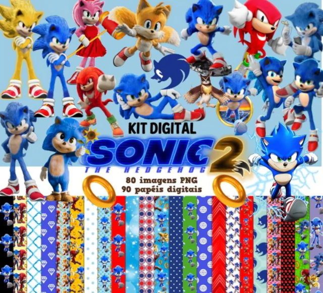 KIT DIGITAL SONIC #1438# - PAPÉIS ENCANTADOS