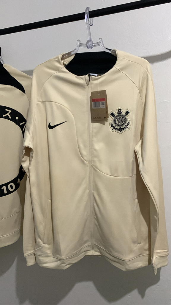 Jaqueta Corinthians Japão - Creme - Nike Academy Unissex - 22/23