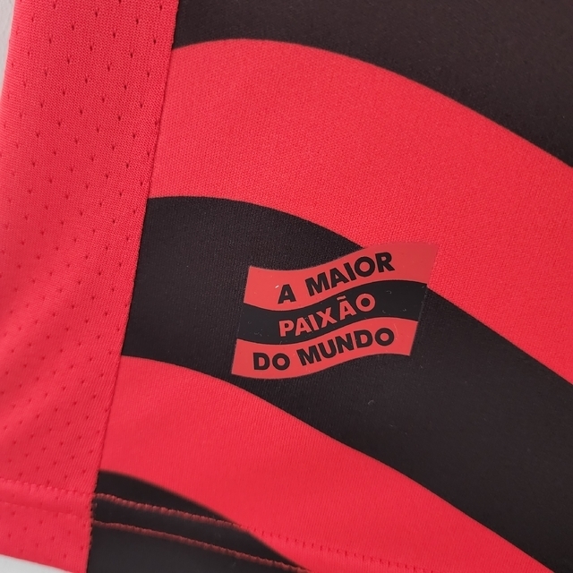 Camisa Flamengo I 22/23 s/n° Torcedor Adidas Masculina - Vermelho+