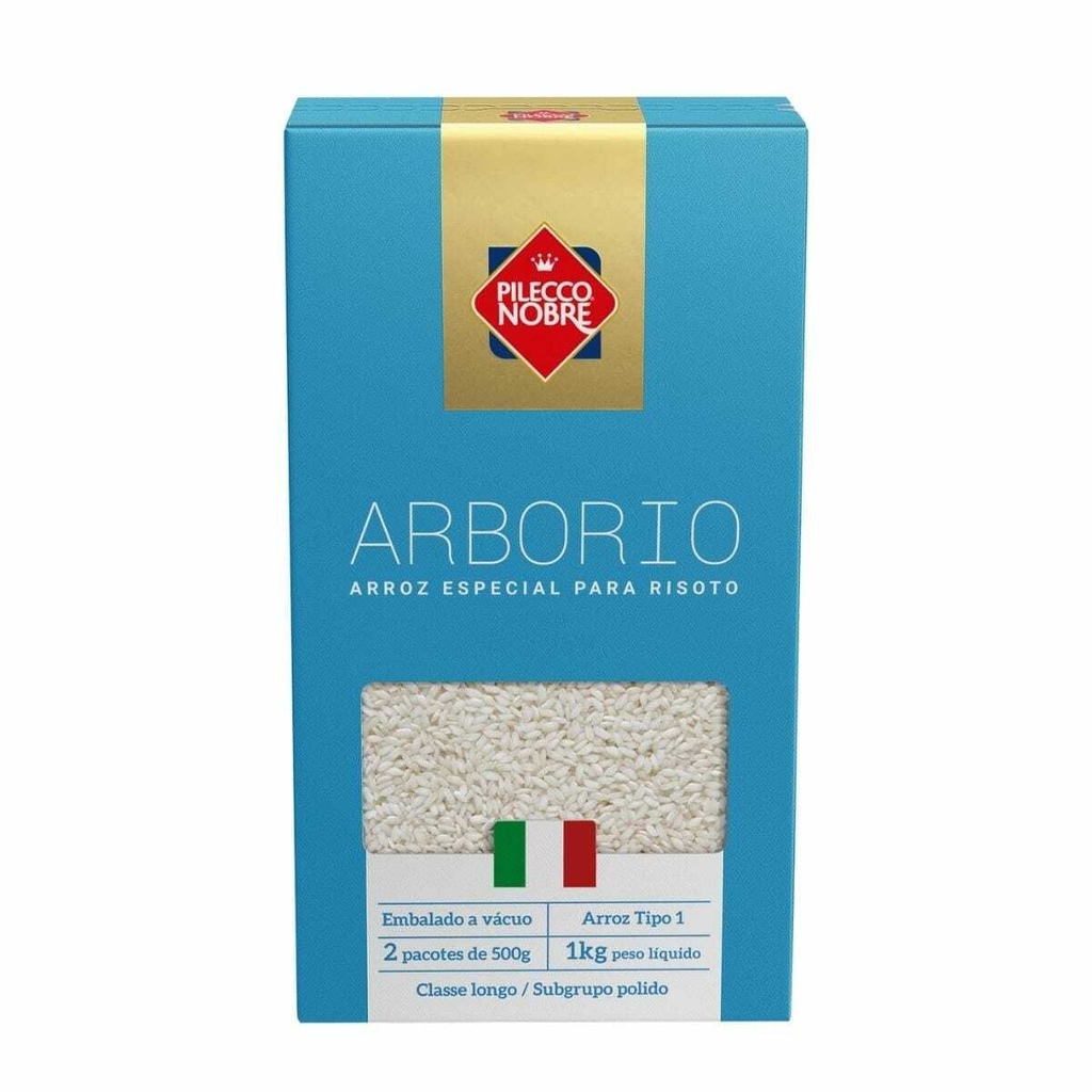 ARROZ ARBÓRIO PILECCO NOBRE 1KG Baggio Supermercado