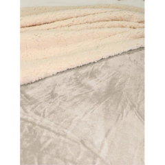 Frazada Flannel Piel Doble Con Corderito 1 1/2 Plazas - Tak Home