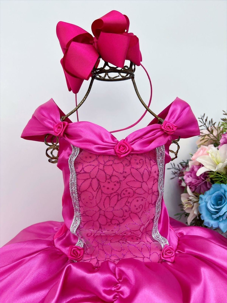 Vestido Infantil Princesa Aurora - Bela Adormecida