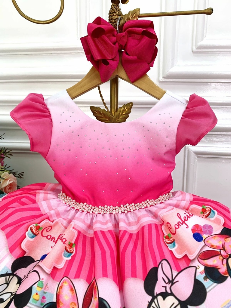 Vestido Infantil Princesa Cinderela Azul C/ Peito Strass