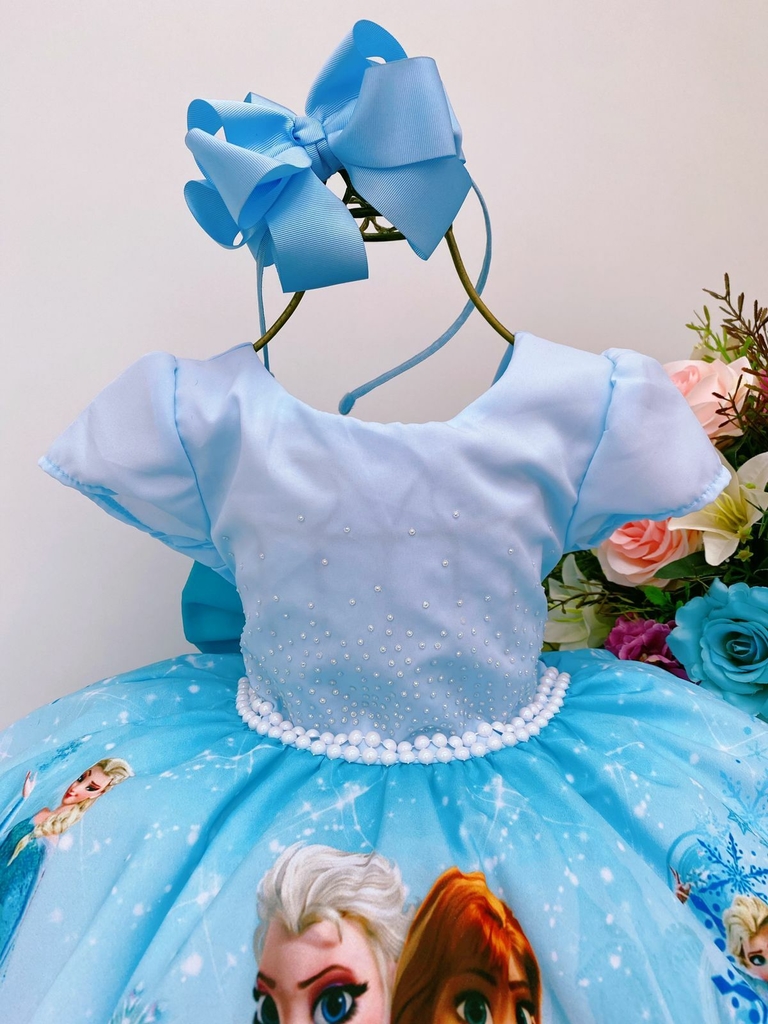 Vestido de Luxo Princesa Elsa - Frozen