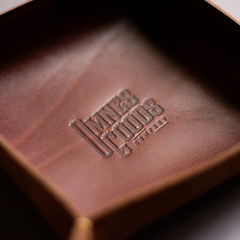 Leather Tray "COOPER" - Borgonha na internet