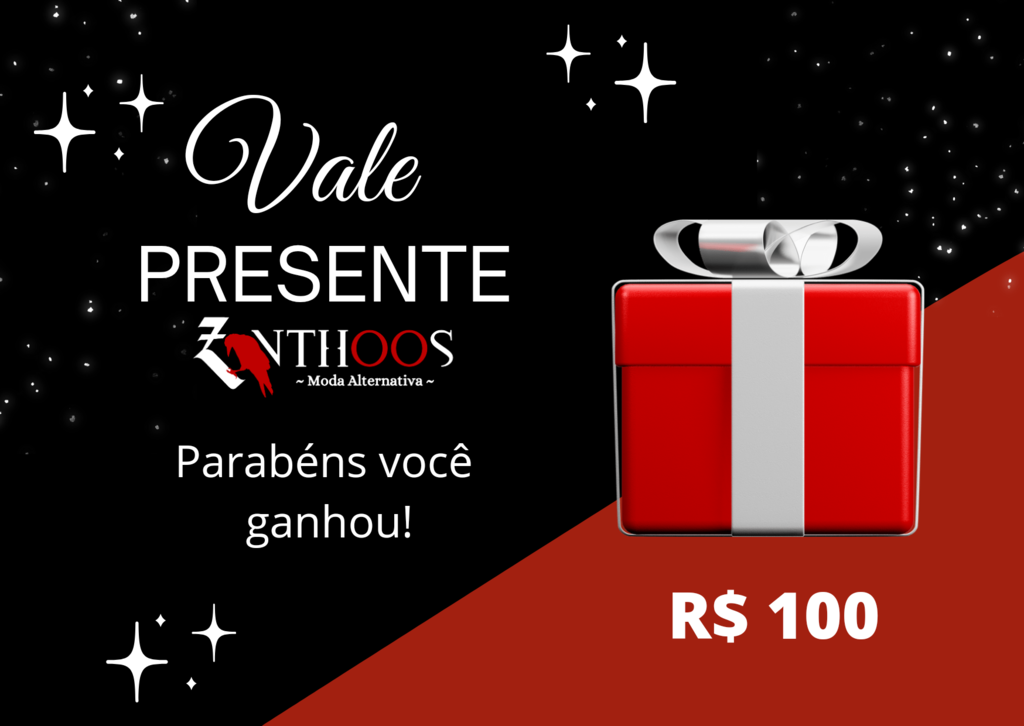 Vale Presente 100 Zinthoos moda alternativa