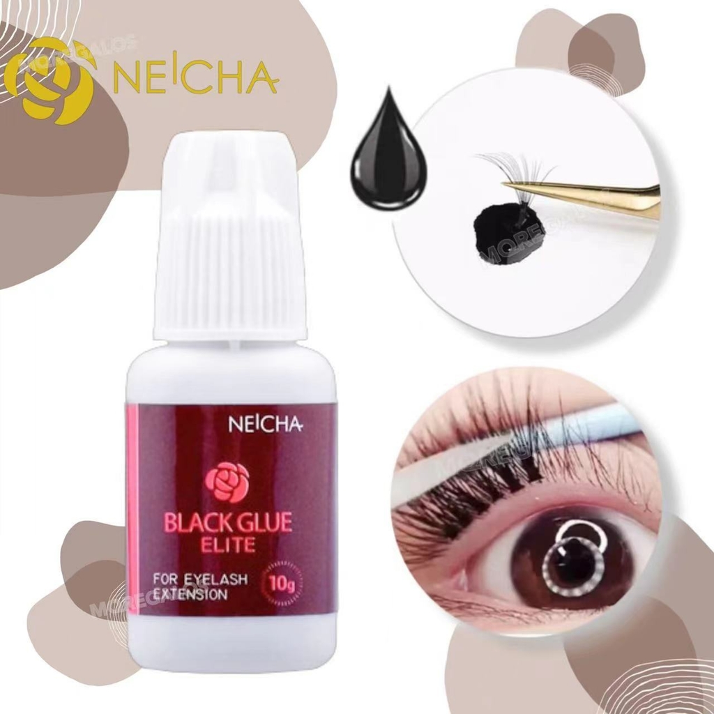 Colle Professionnelle NEICHA ELITE Pour Extensions De Cils 3D-9D - Noir, Séchage Rapide 1s - Neuf