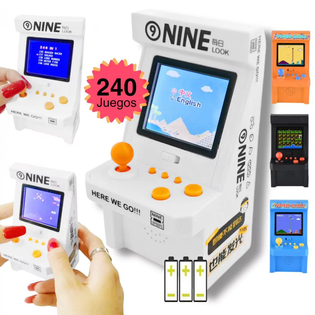 Mini Consola Portatil Para Retro Games 240 Juegos Vintage