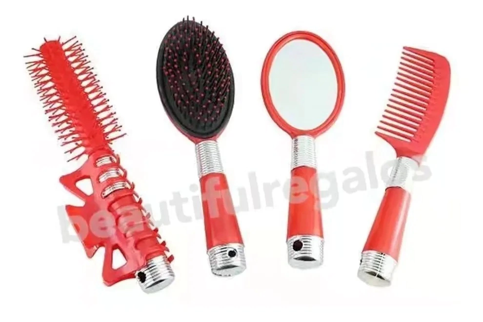 Kit Cepillos X5 Peine Neumático Brushing Espejo Broche