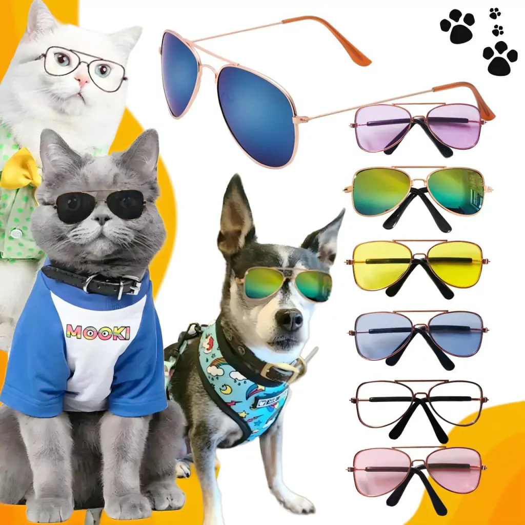 Lentes De Sol Anteojos Mascotas Disfraz Gatos Perros Gafas