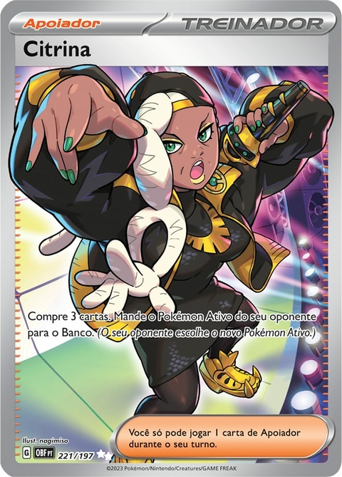 Carta Pokémon - Charizard ex 215/197 - Obsidiana em Chamas - Copag