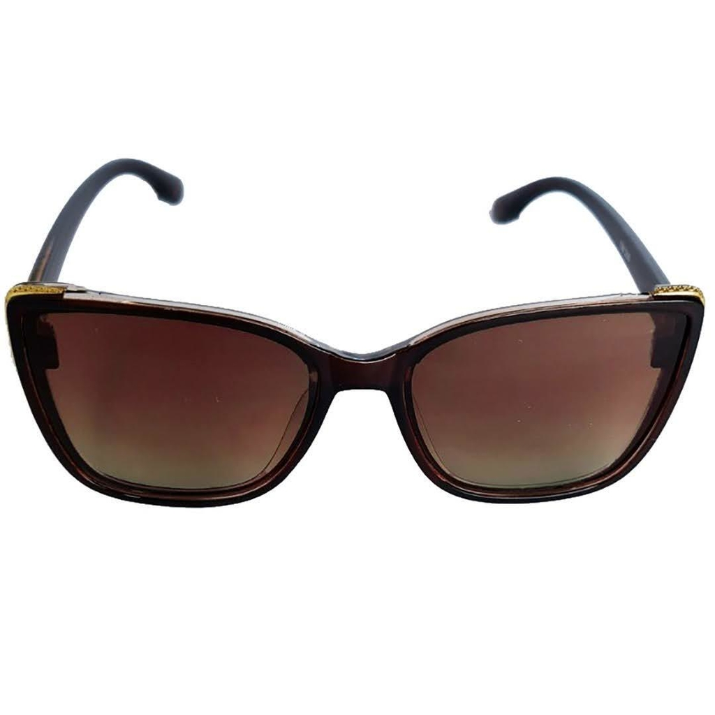 Óculos de Sol Quadrado Polarizado Marrom Escuro TRI266 Triton Eyewear