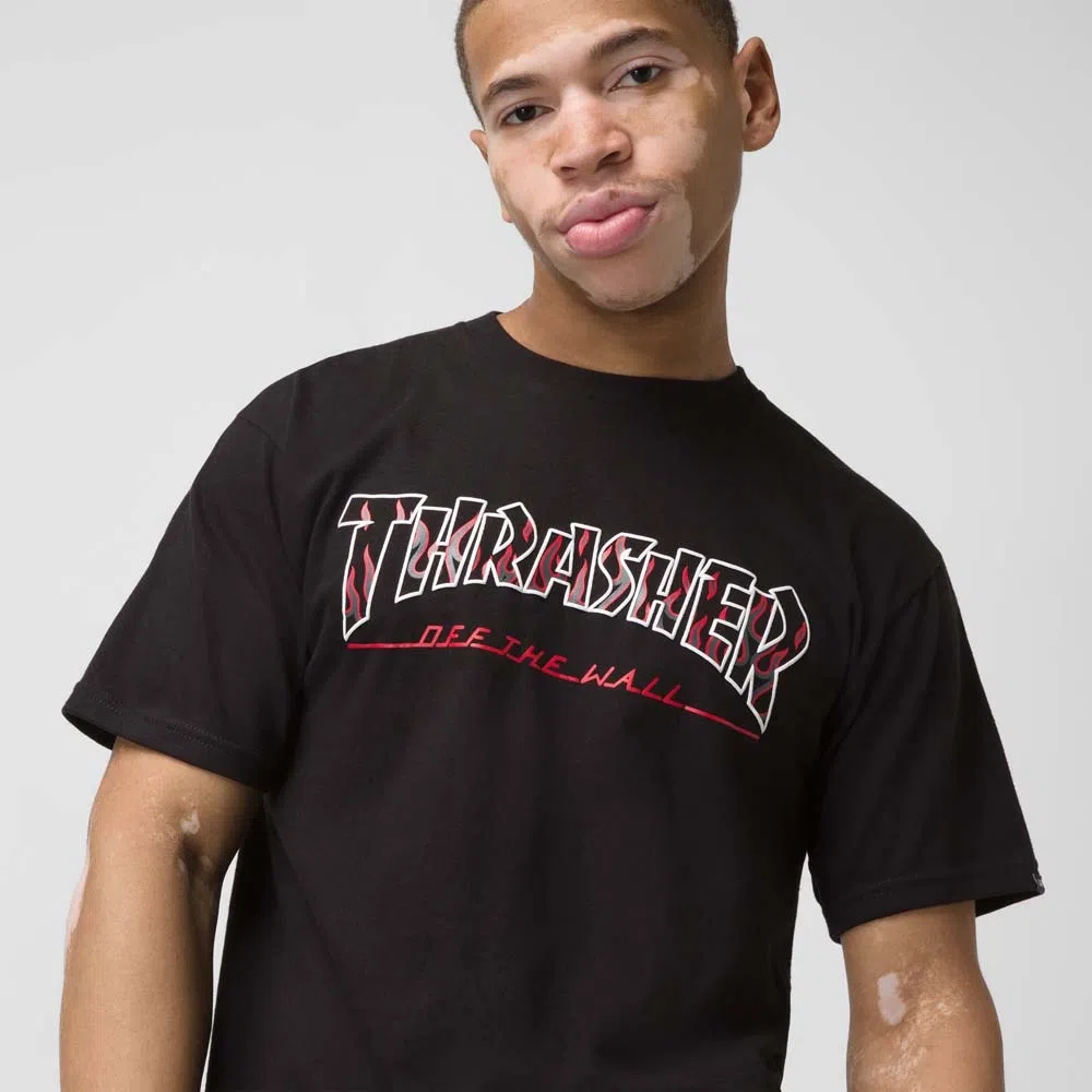 x Thrasher Logo Black T-Shirt