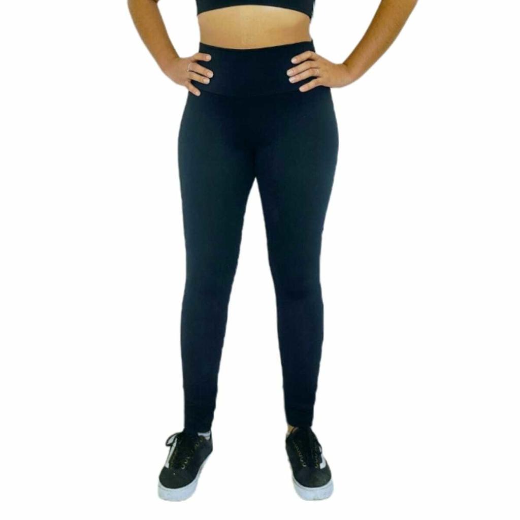 Calça Legging Academia Fitness Cõs Alto Com Detalhe Faixa Lateral Feminino  Suplex in 2023