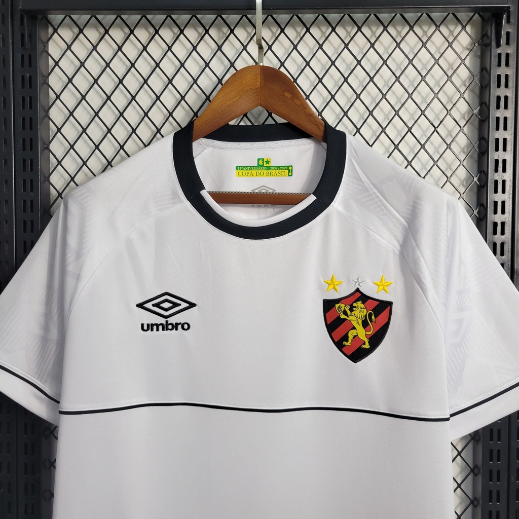 Camisa Sport Recife 2023-2024 Umbro Masculino - Vermelho+Preto