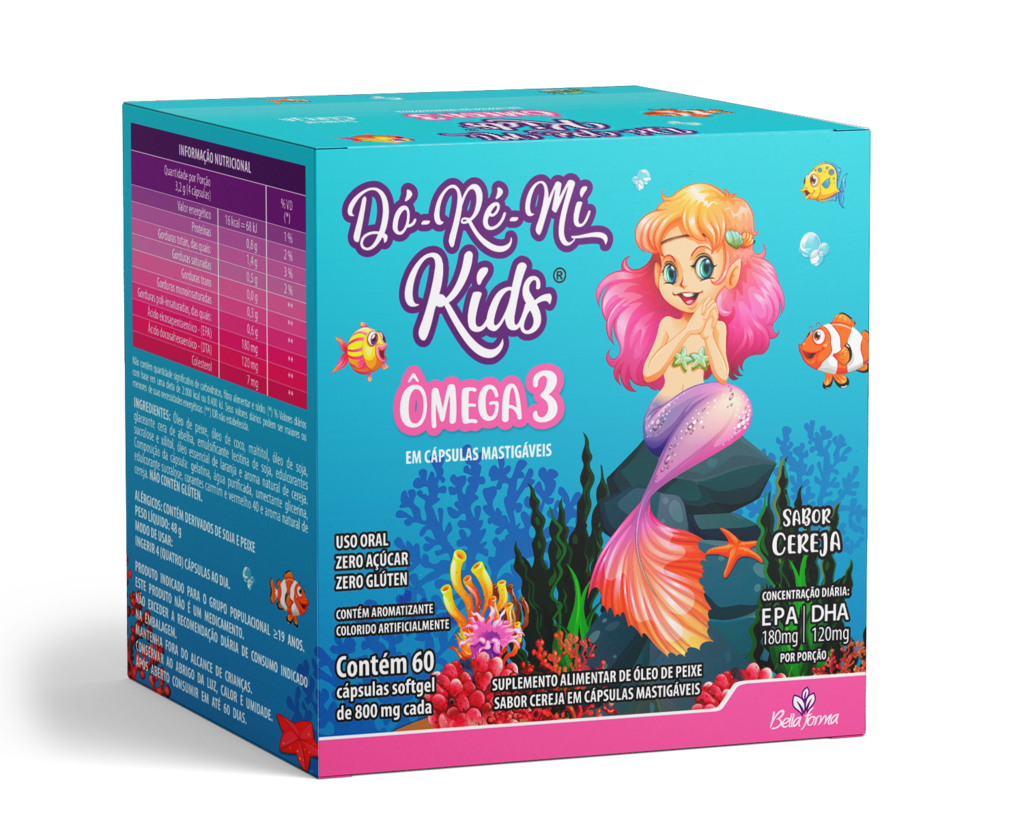 Mega 3 Kids Óleo Peixe 60 Cápsulas Mastigáveis Cereja