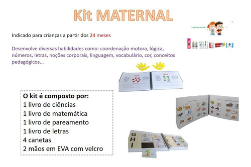 Kit De Recursos Pedagógicos Para Crianças A Partir 2 Anos