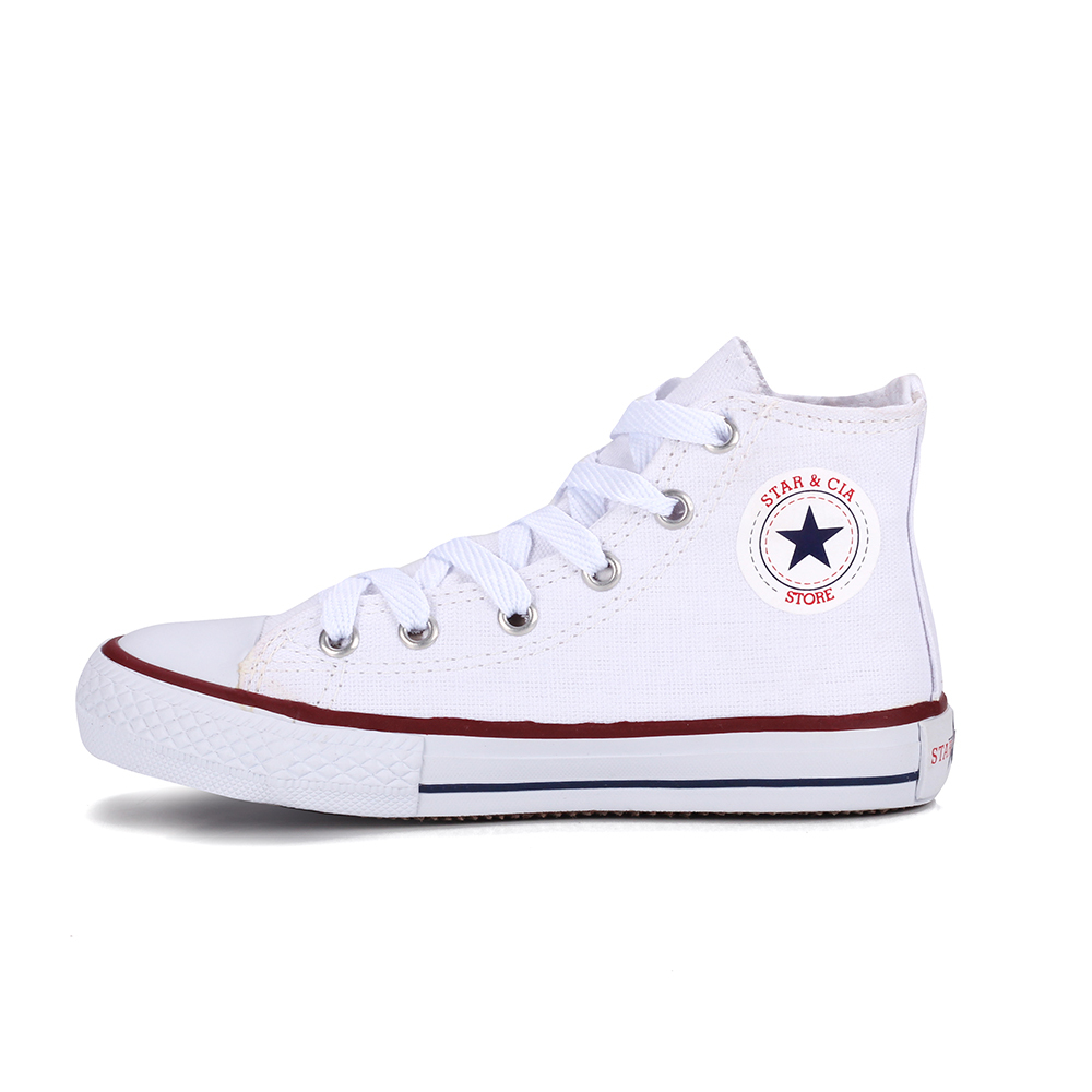 Tenis Casual Infantil com Velcro All Star CK 0418 Branco - Santos Calçados  Fitness