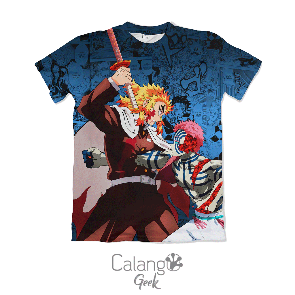 Camiseta Demon Slayer - Akaza Vs Rengoku