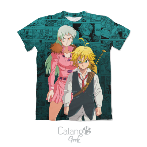 Camiseta Os Sete Pecados Capitais Camisa anime geek