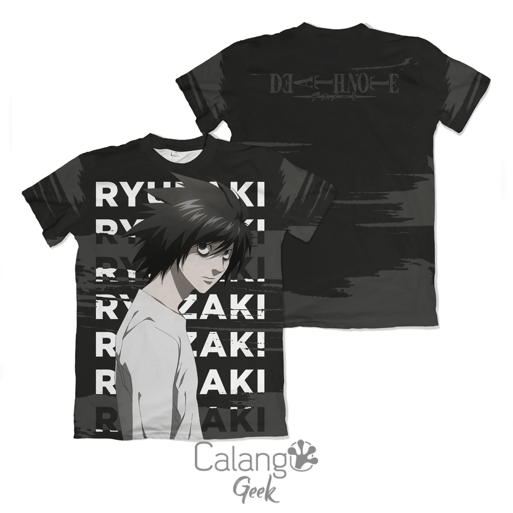 CAMISA RYUZAKI - DEATH NOTE - Comprar em Calango Geek