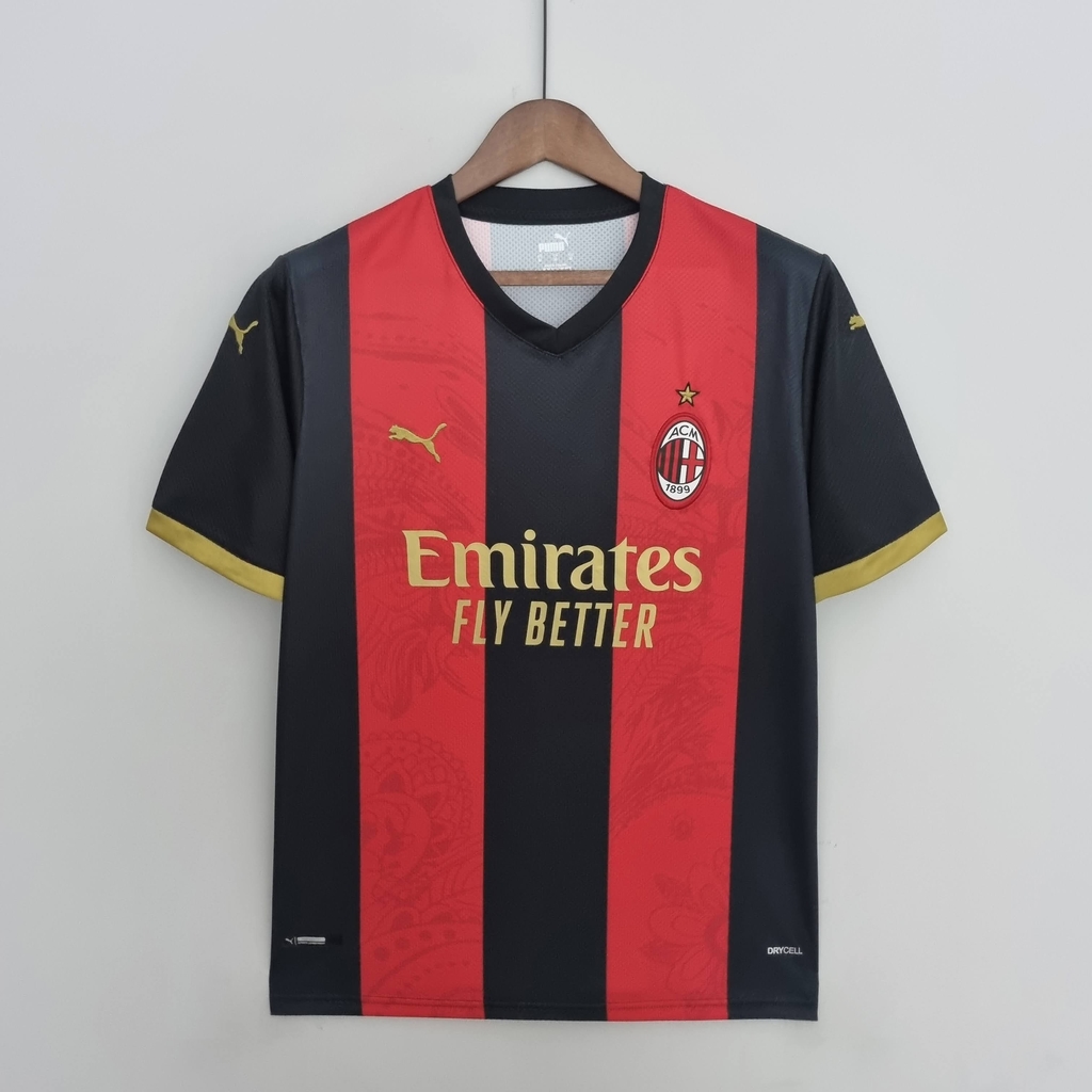 Camisa AC Milan Home 22/23 Torcedor Puma Masculina - Vermelha