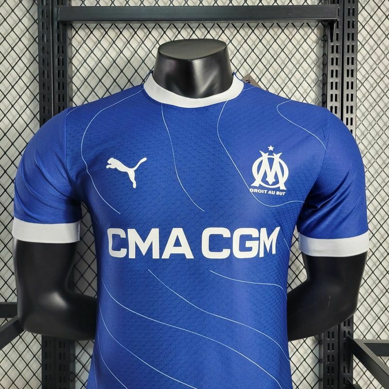 Camisa Olympique de Marseille 23/24 AWAY Masculina, Azul