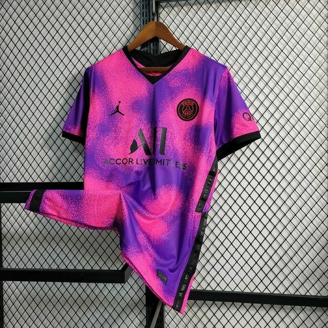 Camisa rosa e roxa psg