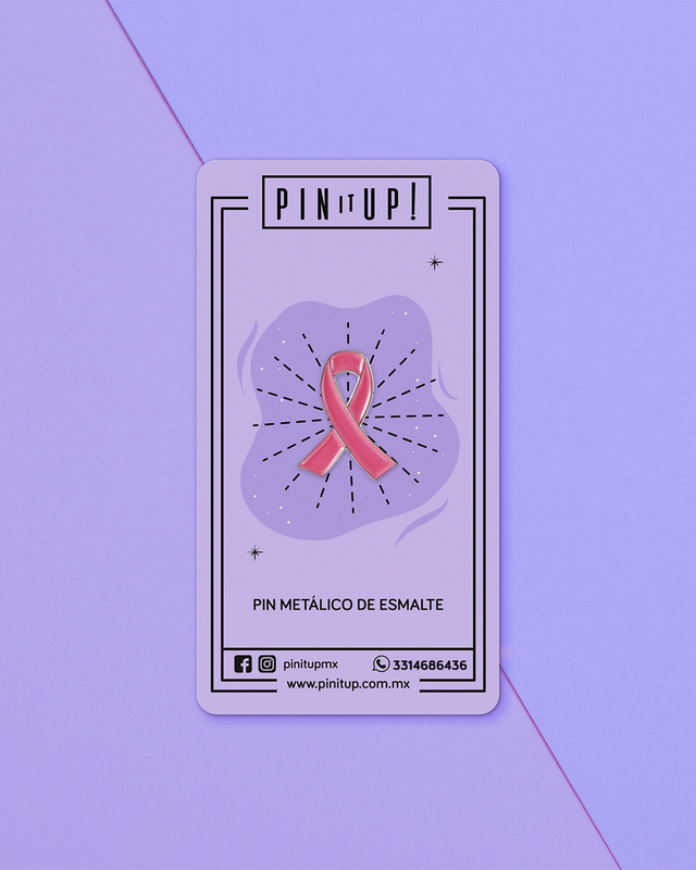 Pin Moño Rosa Cáncer - Comprar en Pin it up!