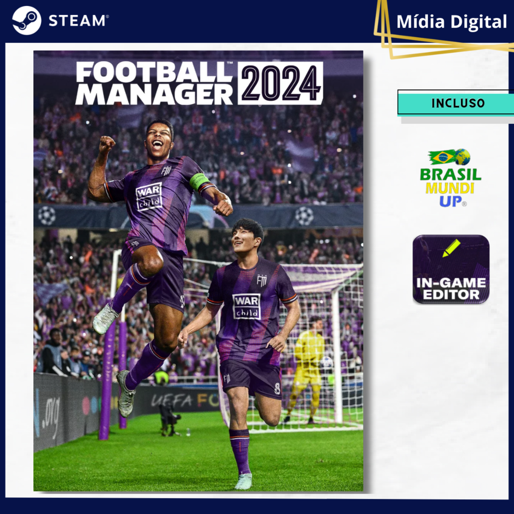 Football Manager 2023 Original Português Steam + Brasil Mundi Up FM 2023