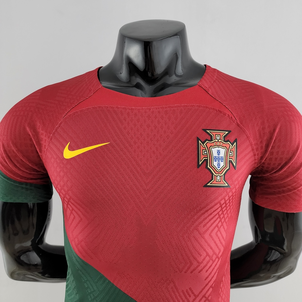 Camisa Seleção de Portugal Home 22/23 Jogador Nike Masculina - Verme