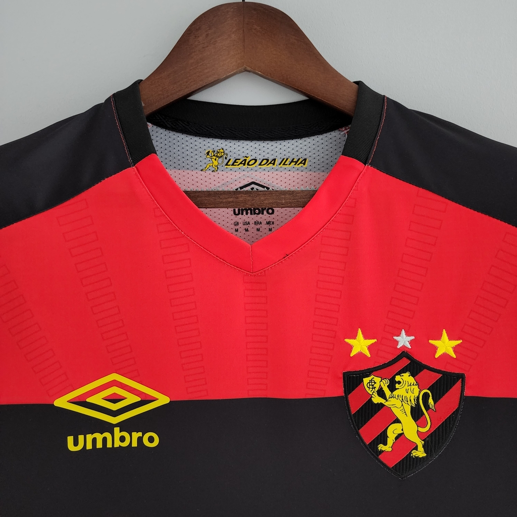 CAMISA SPORT RECIFE I 22/23 TORCEDOR-UMBRO-MASCULINA -VERMELHO/PRETO