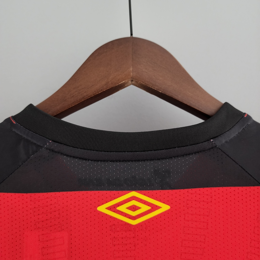 Camisa Sport Recife 1 Home 22/23 Torcedor Umbro Massculina - Vermelho e  Preto