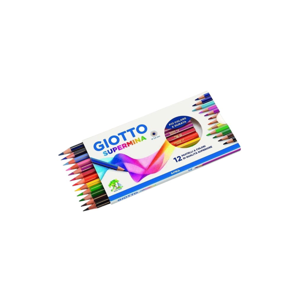 Giotto Supermina 36 pastelli a colori, assortiti, 36 Pezzi & Turbo Color pennarelli in astuccio da 36 colori