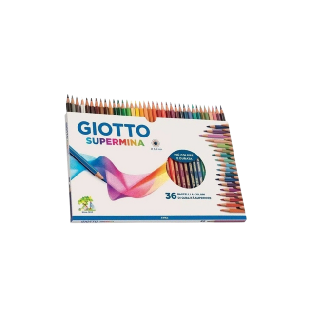 Estojo Metálico Giotto Supermina De 12 Cores