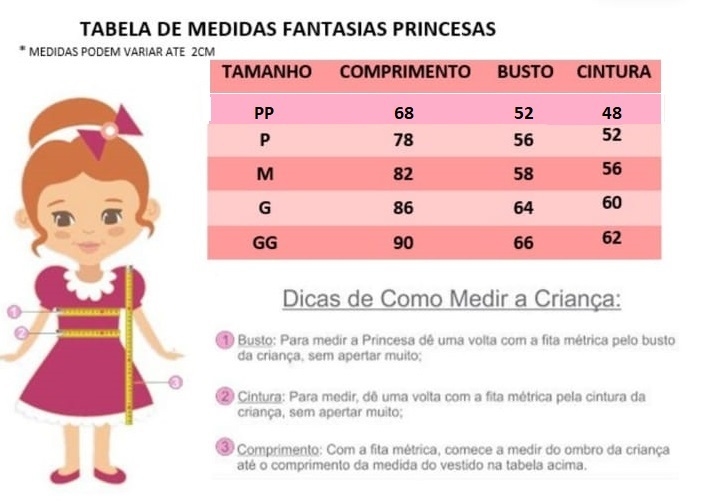 Vestido Luxo Infantil Princesa Sofia/Rapunzel C/Tiara (PP (1-2