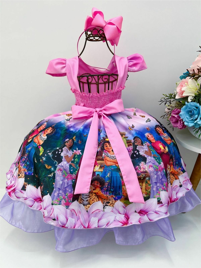 Vestido Infantil Temático Roblox C/tule Luxo Festa + Tiara