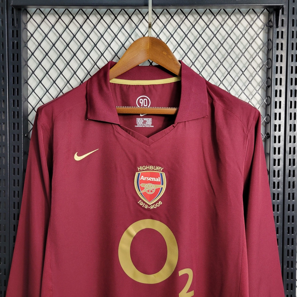 MAILLOT RÉTRO ARSENAL 2005/06 MANCHES LONGUES