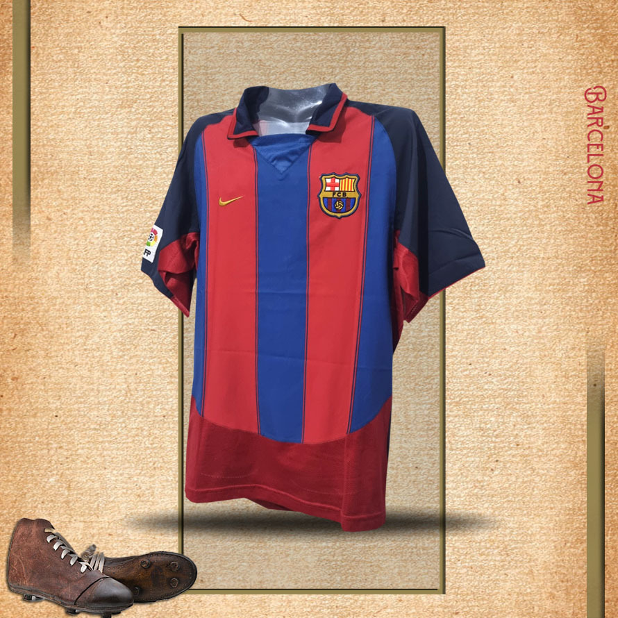 Camisa Retrô Barcelona 2003 / Ronaldinho