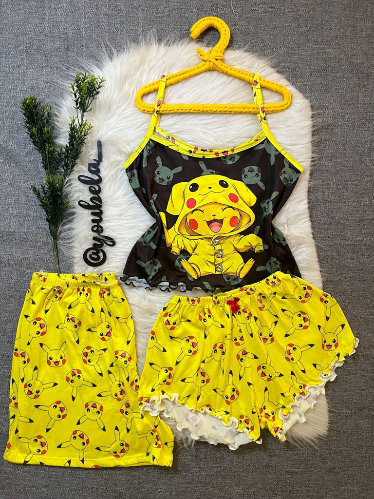 Kit de Pijama Casal - Pikachu Pokemon