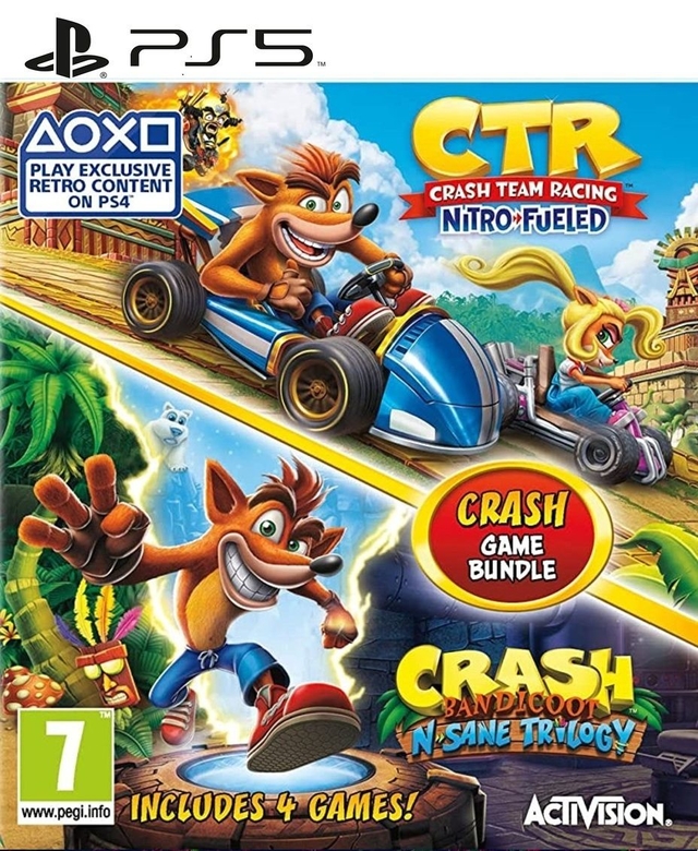 Crash Team Racing Nitro Fueled + Crash Bandicoot Trilogy PS4 | PS5