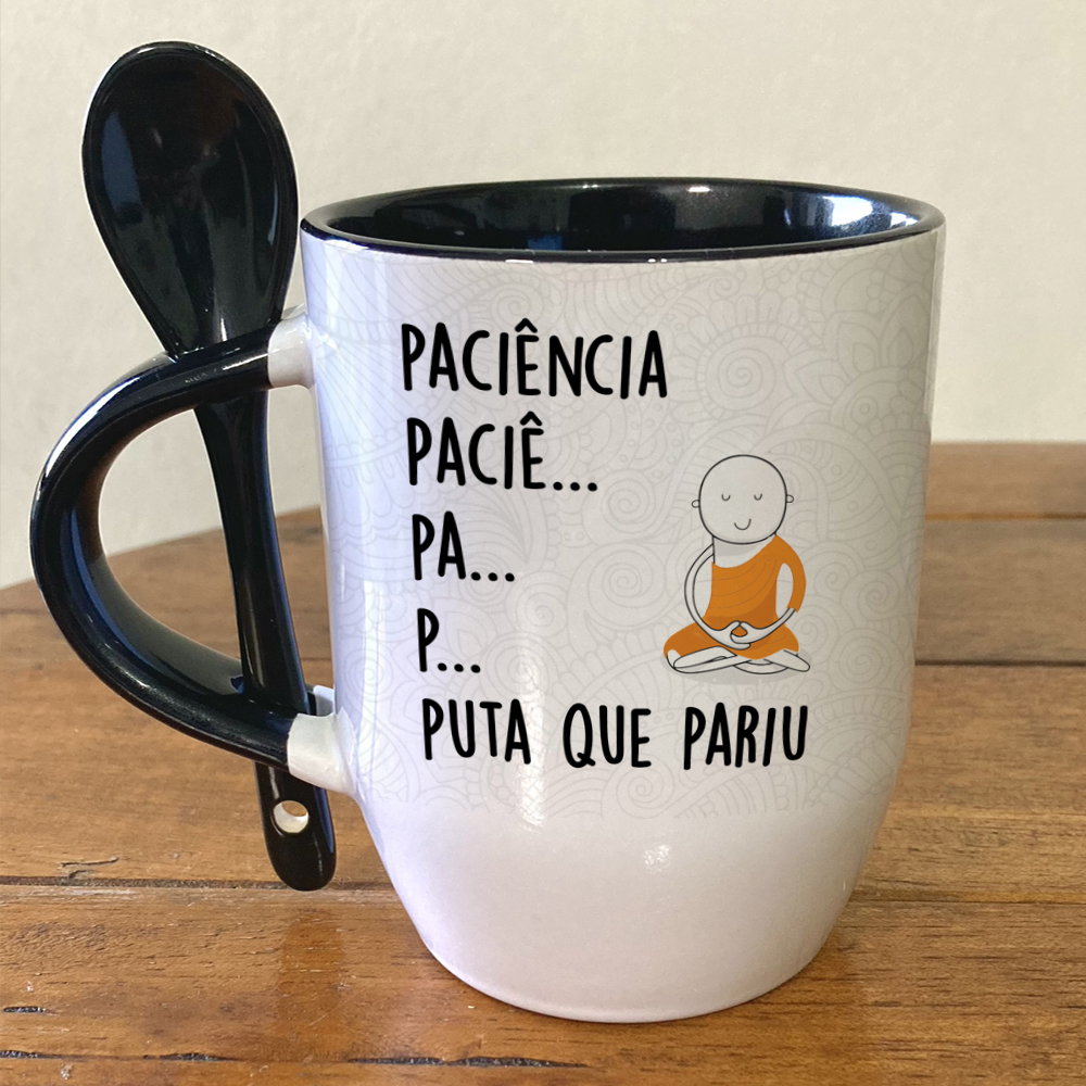 Caneca Falta Paciência - GO On Personalizados