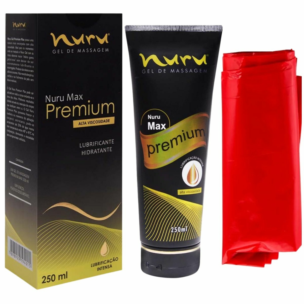 Gel De Massagem Corporal Nuru Premium Max Lubrifica 250ml 4055