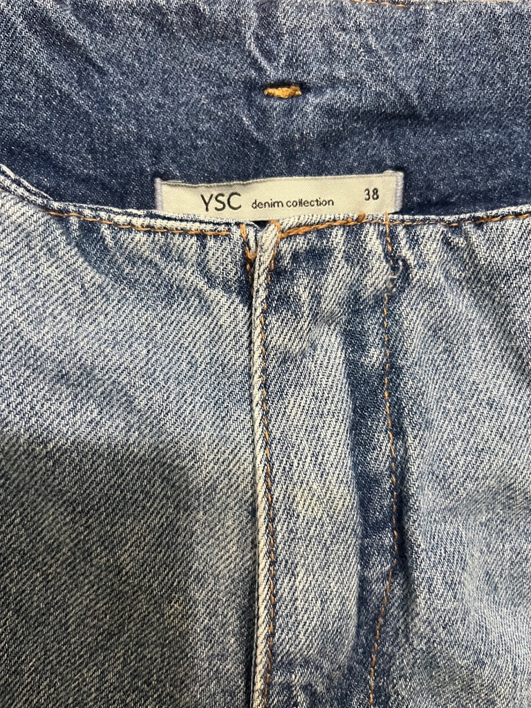 Calça jeans cintura alta, 38 - Tordo Brechó