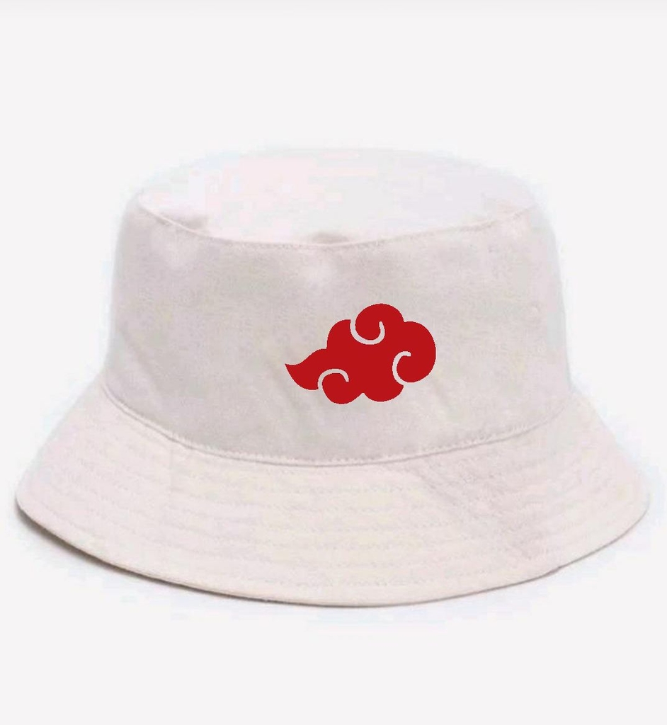 Chapéu Bucket Hat Naruto Akatsuki Nuvem Vermelha