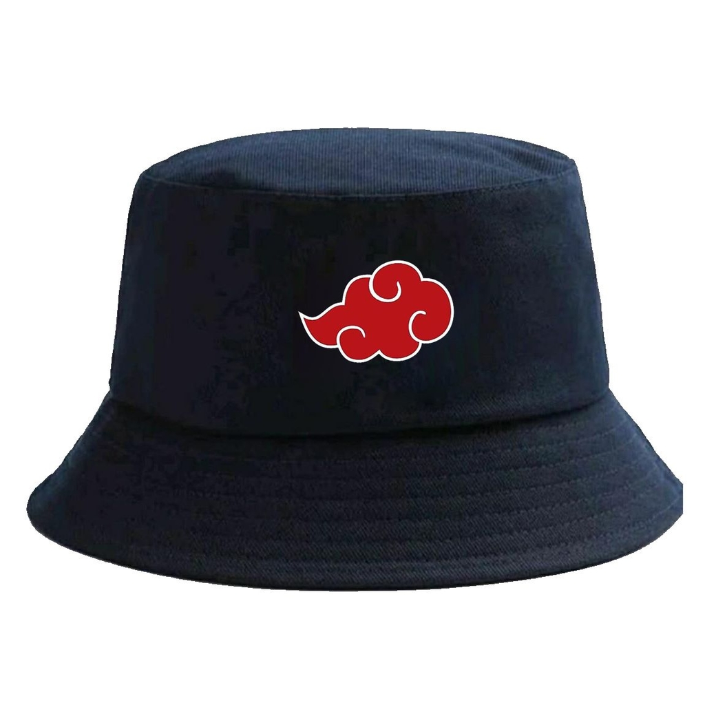 Chapéu Bucket Hat Naruto Akatsuki Nuvem Vermelha