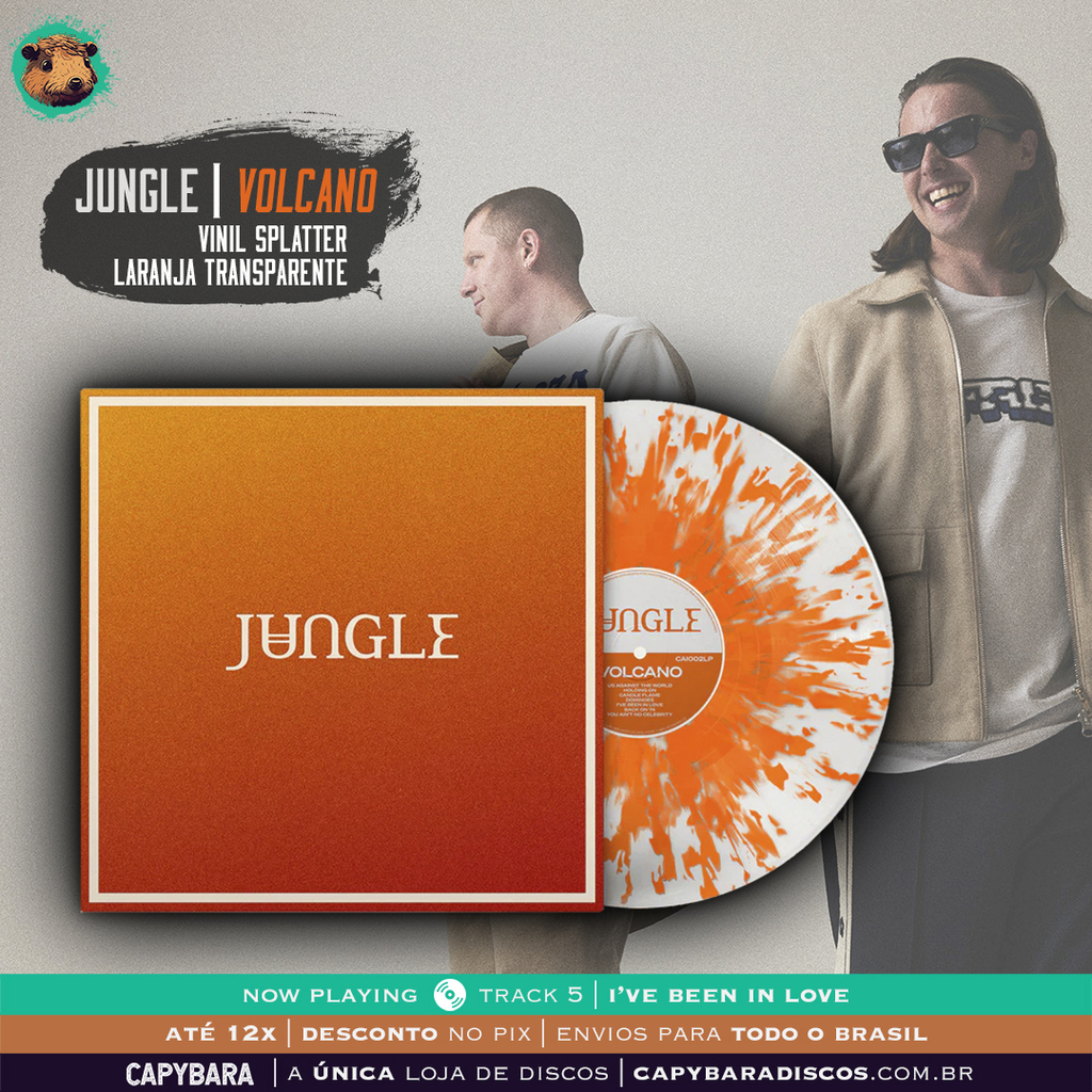 LP/Vinil Jungle Volcano Vinil Splatter Laranja Transparente