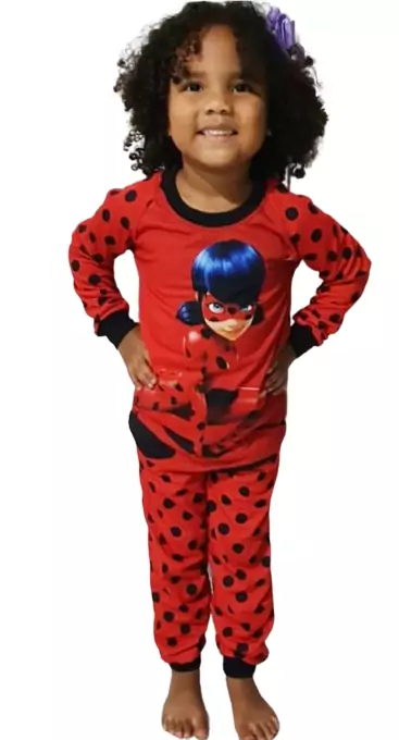 Pijama Infantil Curto Ladybug - Comprar em Atêlie PM