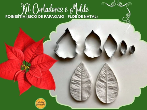KIT TULIPA LISA SIMPLIFICADO MOLDE E CORTADOR KIT TULIPA LISA SIMPLIFICADO MOLDE E CORTADOR